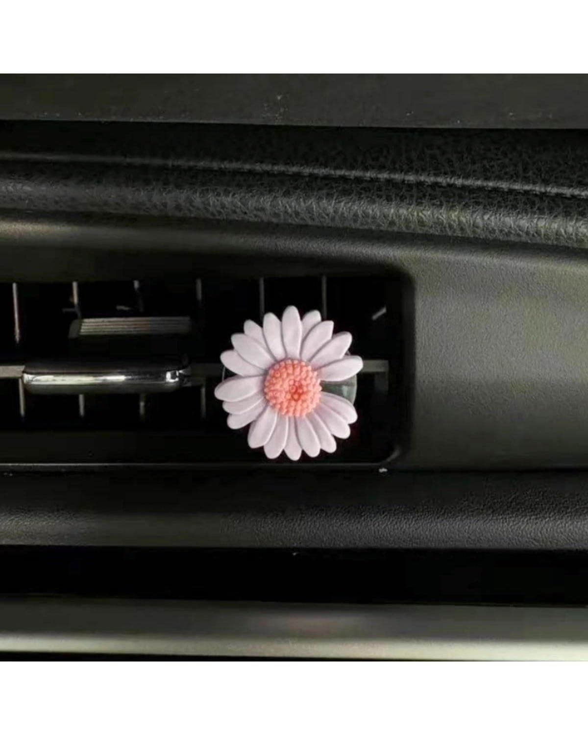 Autoduft Auto Air Outlet Aromatherapie Clip Blume Gänseblümchen Blume Auto Parfüm Clip Aromatherapie Klimaanlage Frische Innen Zubehör Lufterfrischer(Style 5) von MHYESA