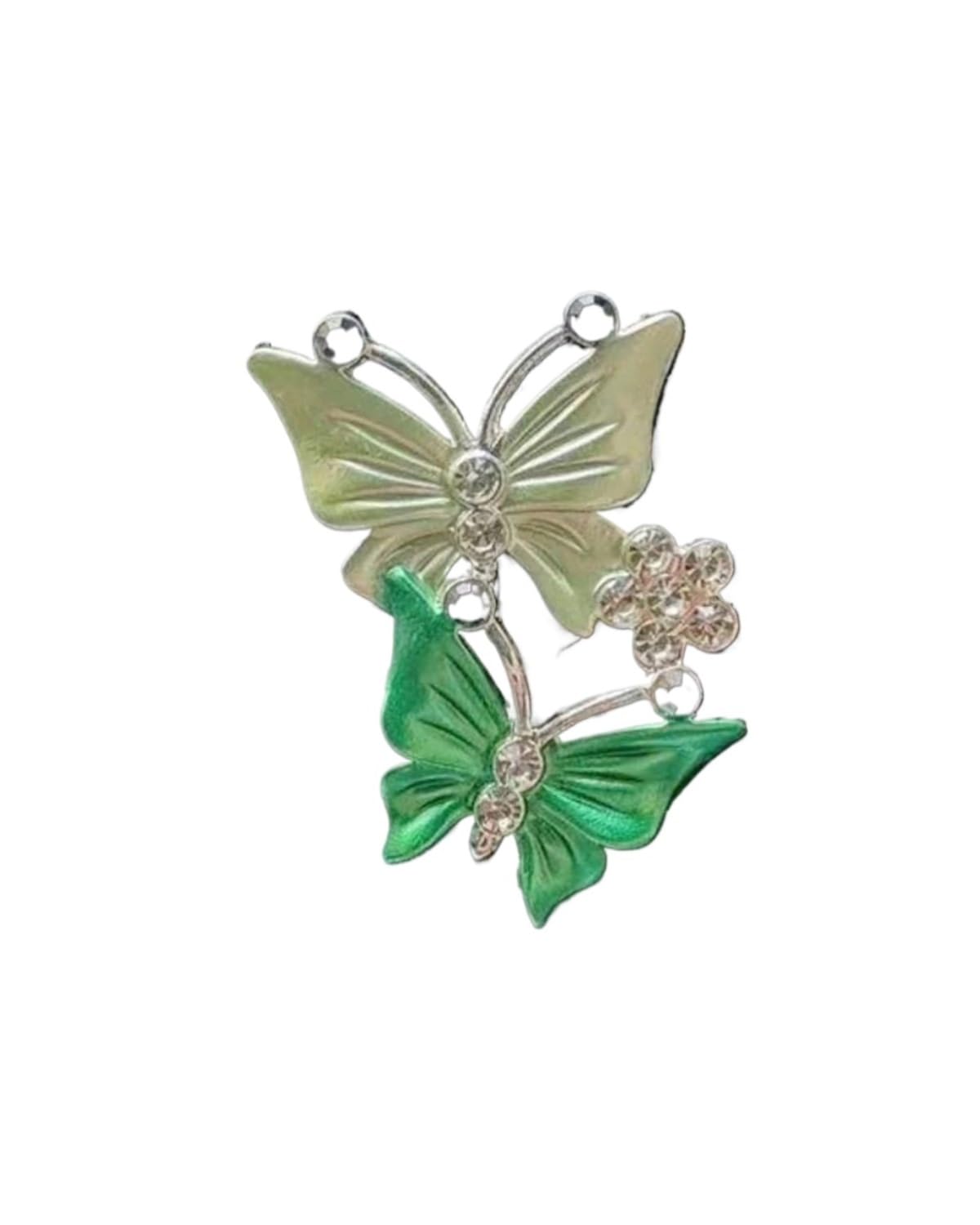 Autoduft Auto Luftauslass Lufterfrischer Clip Exquisite Diamant Schmetterling Luftauslass Parfüm Clips Schmuck Göttin Innen Auto Zubehör Lufterfrischer(Green) von MHYESA