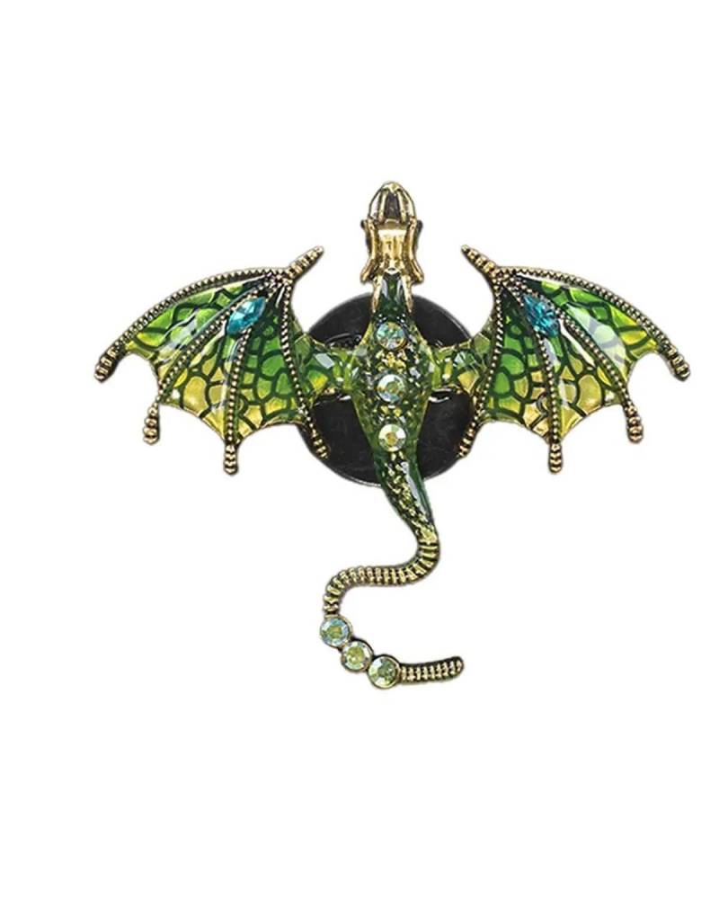 Autoduft Auto-Lufterfrischer-Clip Niedlicher Kleiner Drache Entlüftungsclip Diffusor Auto-Diffusor Entlüftungsauslass-Clip Strass Für Auto Lufterfrischer(Green) von MHYESA