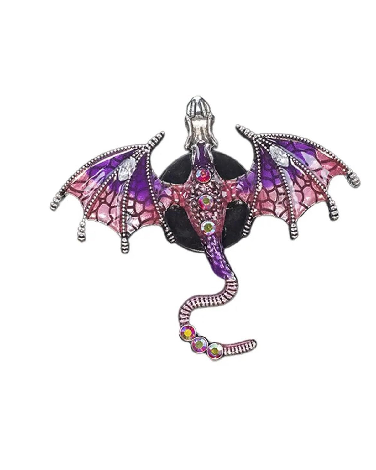 Autoduft Auto-Lufterfrischer-Clip Niedlicher Kleiner Drache Entlüftungsclip Diffusor Auto-Diffusor Entlüftungsauslass-Clip Strass Für Auto Lufterfrischer(Purple) von MHYESA