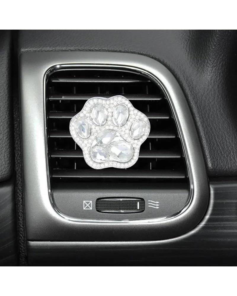 Autoduft Auto Lufterfrischer Pfote Fuß Auto Klimaanlage Vent Parfüm Clip Auto Parfum Diffusor Auto Dekor Innen Zubehör Lufterfrischer(White) von MHYESA