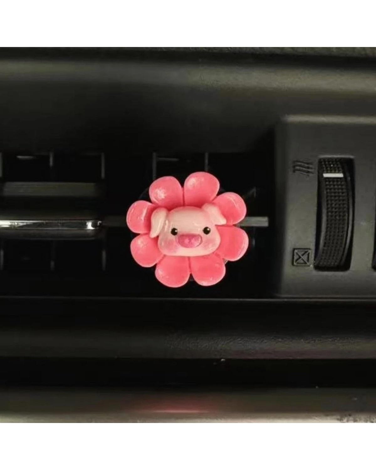 Autoduft Auto Zubehör Blume Auto Outlet Vent Clip Niedlichen Cartoon Knimal Klimaanlage Clip Auto Innen Dekoration Aromatherapie Lufterfrischer(Red) von MHYESA