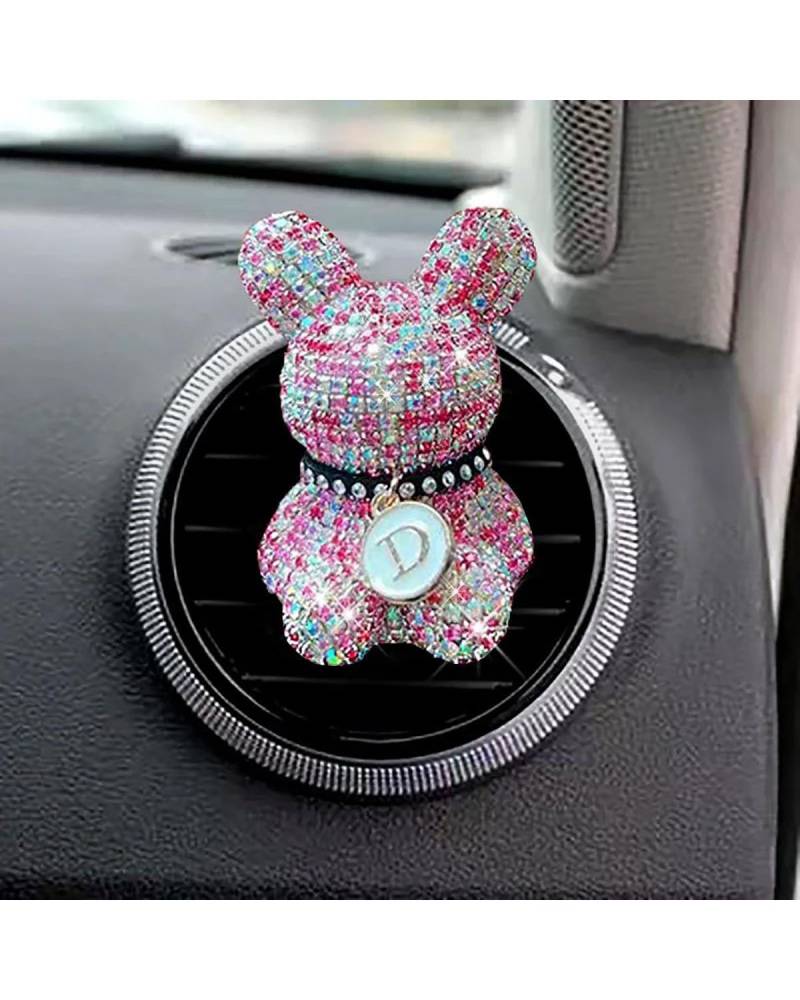 Autoduft Bär Auto Aromatherapie Clip Kreative Strass Auto Klimaanlage Outlet Parfüm Dekoration Clip Auto Zubehör Lufterfrischer(Style 2) von MHYESA