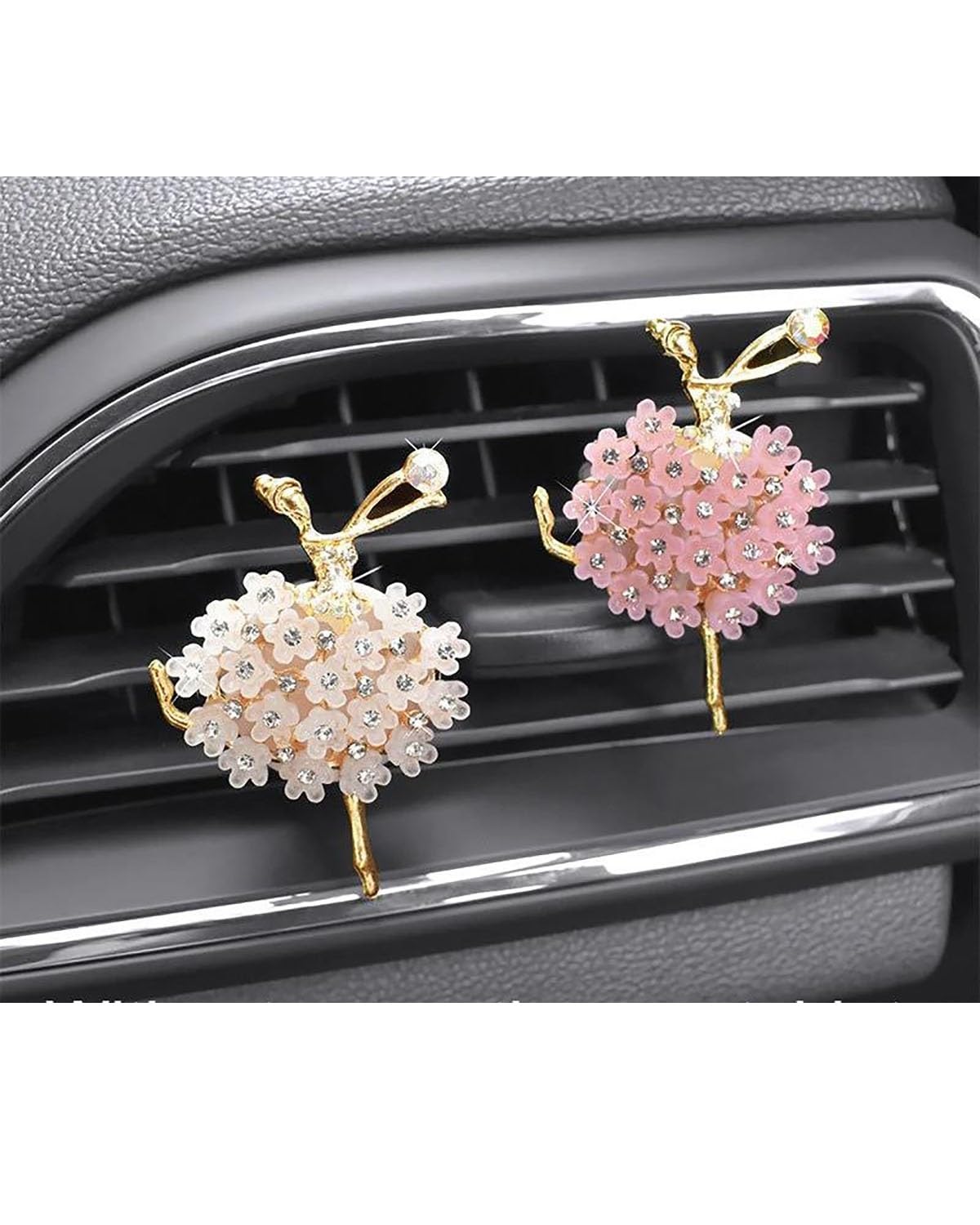 Autoduft Ballett Mädchen Auto Lufterfrischer Auto Duft Parfüm Clip Diffusor Auto Vent Duft Parfum Diffusor Auto Dekor Innen Zubehör Lufterfrischer(2PCS) von MHYESA