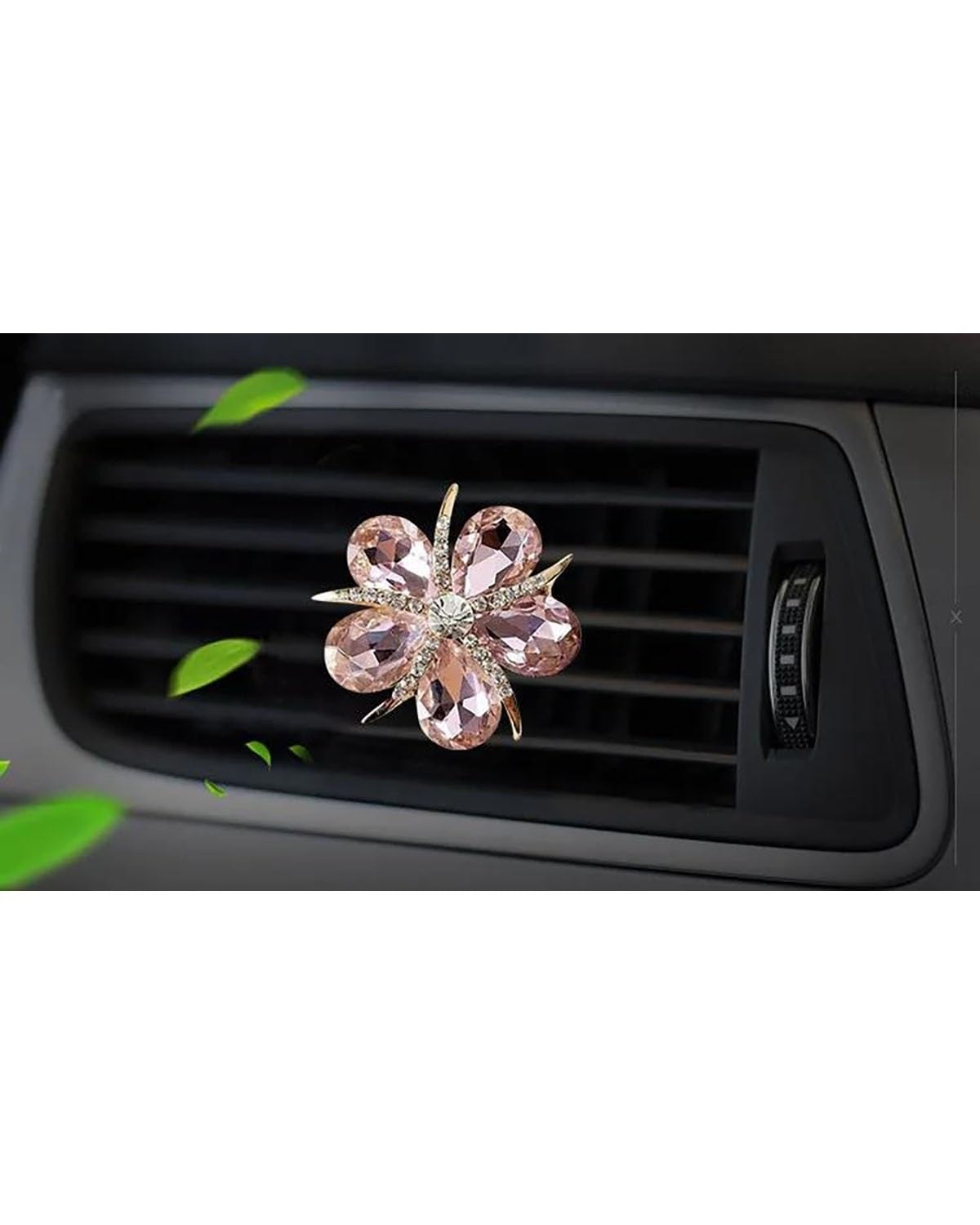 Autoduft Inlay Wasser Bohrer Seestern Blume Auto Klimaanlage Outlet Parfüm Auto Parfüm Auto Innen Zubehör Auto Duft Lufterfrischer(Pink) von MHYESA