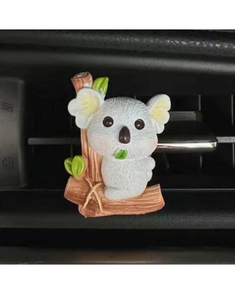 Autoduft Koala Bär Auto Luftauslass Parfüm Clip Niedlicher Bär Aromatherapie Kreative Auto Innendekoration Lufterfrischer Zubehör Lufterfrischer(Style 1) von MHYESA