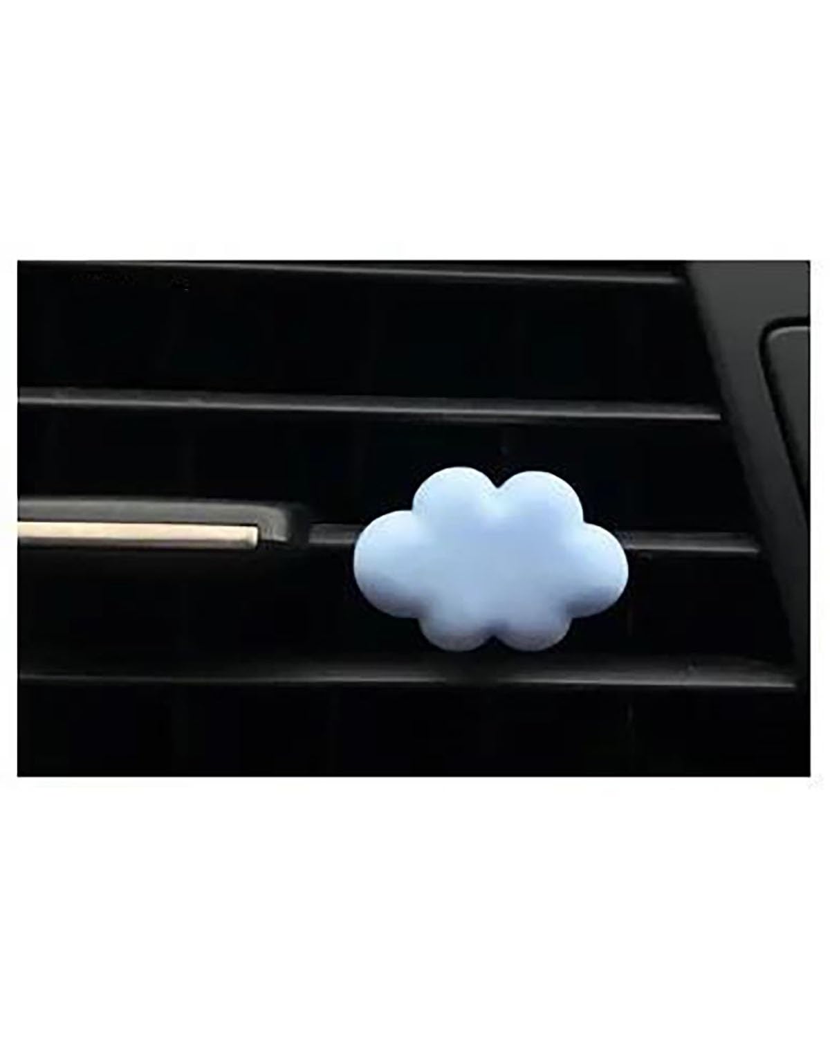 Autoduft Neue Harz Weiße Wolke Cartoon Auto Klimaanlage Outlet Parfüm Clip Nette Auto Aromatherapie Innen Dekoration Clip Weibliche Lufterfrischer(Blue) von MHYESA