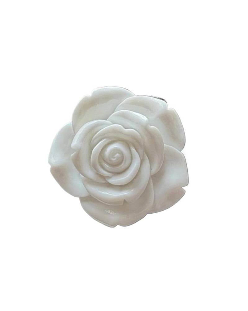 Autoduft Simulation Rose Blume Auto Parfüm Clip Aromatherapie Klimaanlage Belüftung Ornamente Auto Innen Vent Clip Zubehör Lufterfrischer(White) von MHYESA