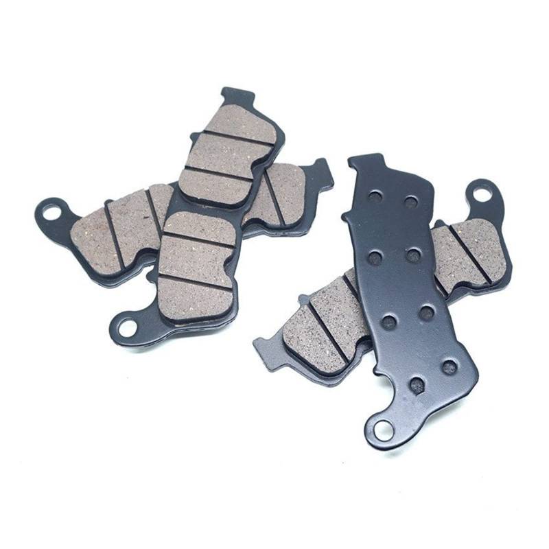 Bremsbeläge Vorne Und Hinten, Rollerteile Für TRANSALP 700 XL700V Für XL 700 V Für ABS 2008 2009 2010 2011 Motorrad Bremsbelage(2x Front Brake Pads) von MIAOLISI