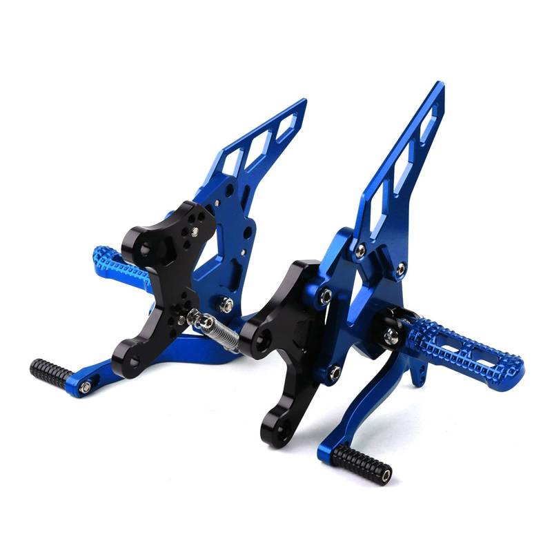 Motorrad Fußrasten Für Kawasaki Z900 Für Z 900 2017 2018 Motorrad Einstellbare Fußstütze Fußrasten Hinten Sets Pedal Fußpolster Pedal Teile(Blau) von MIAOLISI