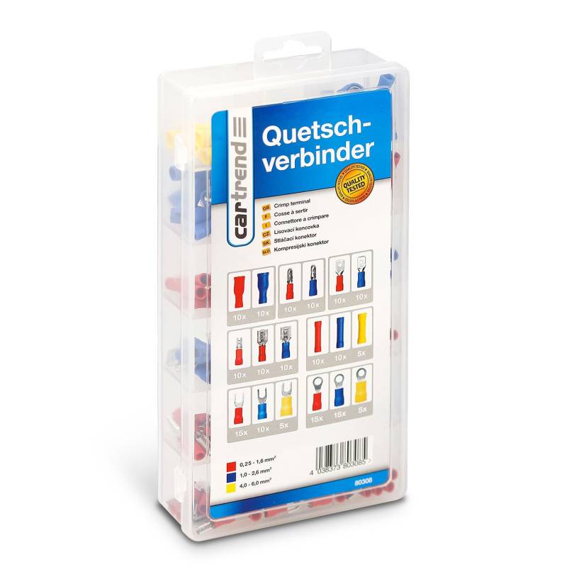 Cartrend 80308 Quetschverbinder Set, 180 Stück von cartrend