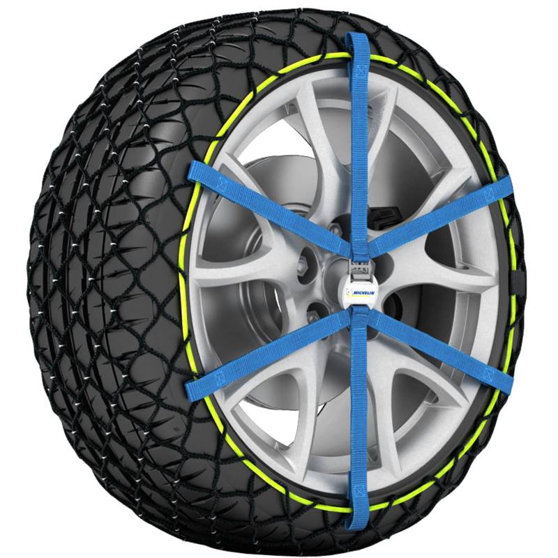 MICHELIN EASY GRIP EVOLUTION 11 Schneekette Auto Textilschneekette 2 Stück | Reifen Schneekette Ultraleistungsfähig Einfache Handhabung von MICHELIN