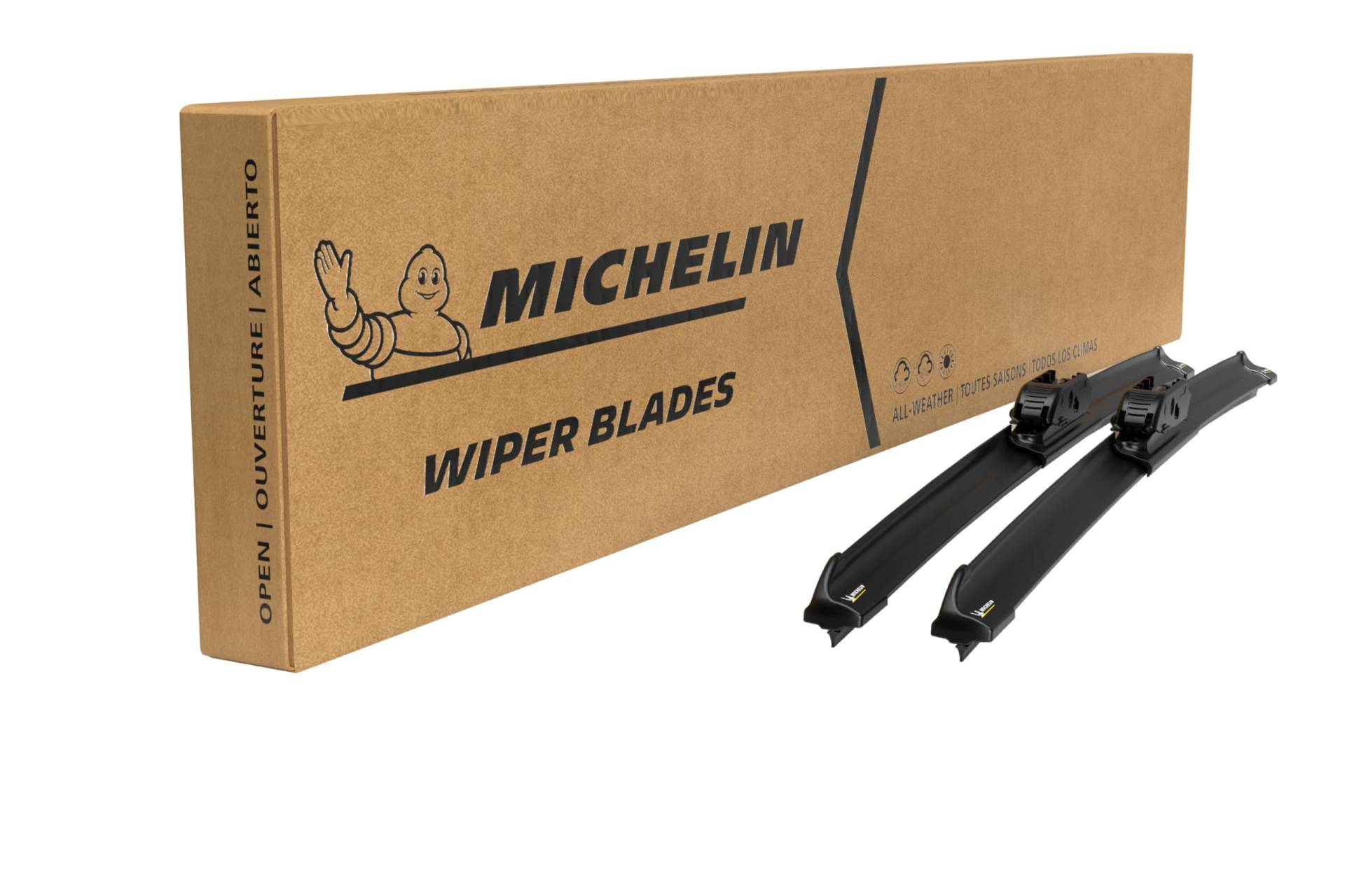 Michelin Stealth Ultra Scheibenwischer, Strahlblatt-Set, Länge: 550/450 mm, Scheibenwischer-Set für Rechtslenker, BMW Serie 1, Serie 2, Coupe und Cabrio, Opel Astra H Classic, Mercedes GLK-Klasse von MICHELIN