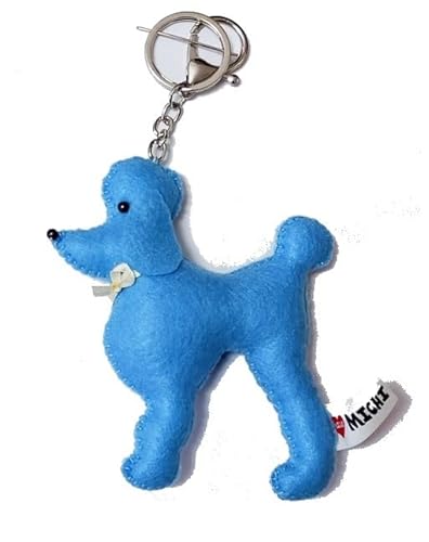 MICHI Schlüsselanhänger Pudel Hellblau - Keyring Blue Poodle von MICHI