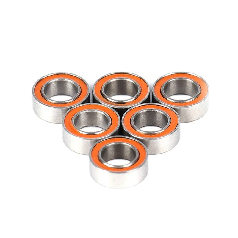 Industrial Bearings 1 x 2RS CB 4 x 7 x 2,5 ABEC7 4 x 7 x 2,5 mm Edelstahl-Hybrid-Keramik-Kugellager ohne Fett, schnell drehend for Ball Bearing Skate Bearings von MIELEU