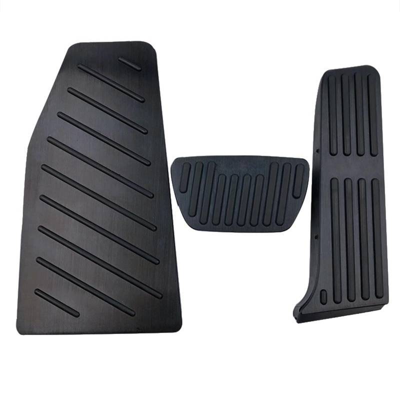 Auto Pedal Abdeckung Für Toyota Für Harrier XU80 2020 2021 2022 Auto Accelerator Kraftstoff Bremspedal Fuß Rest Pedale Abdeckung Pads Bremse Pedalkappen(3pcs Black) von MIENAOC