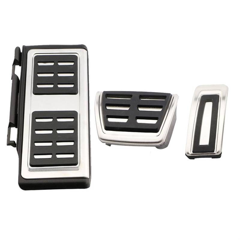 Auto Pedal Abdeckung Für VW Für Golf 7 8 Für GTI Für Passat B8 Für Polo A05 6C GP Auto Pedale Kraftstoff Gas Bremspedal Rest Fuß Pedal Abdeckung Pad Bremse Pedalkappen(at with Rest) von MIENAOC