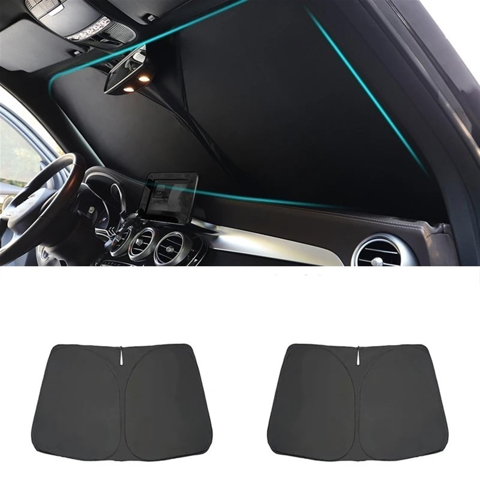 Auto-Sonnenschutz Für 2 Serie Für Aktiv Für Tourer F45 2013-2021 / Autofenster Sonnenschutz Frontscheibe Vorhang Hinten Seitenfenster Sonnenschutz Auto Sonnenschutz Vorhang(Front Windshield1) von MIENAOC