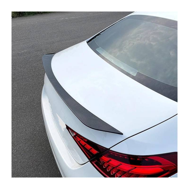 Auto Spoiler Für C-Klasse W206 C200 C260 C300 C63 Für AMG Limousine 4 Türen 2021 2022 2023 Auto Heckspoiler Rear Spoiler(Carbon Look) von MIENAOC