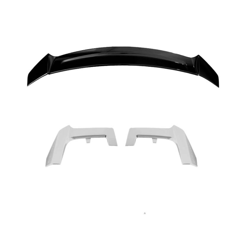 Auto Spoiler Für Civic Für Fließheck 2017-2021 Auto Heckspoiler Flügel Dach Splitter Lip Rear Spoiler(Black-White) von MIENAOC