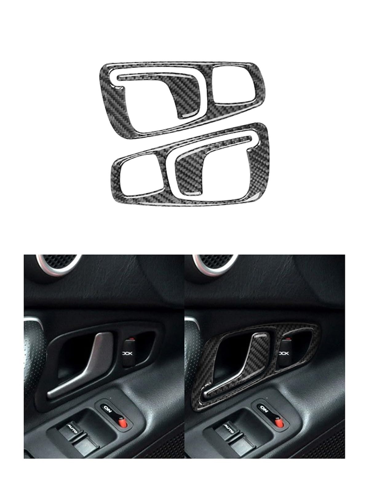 Auto zubehör Für S2000 2004 2005 2006 2007 2008 2009 Carbon Fiber Black Central Control Panel Aufkleber Auto deko innenraum(Type11) von MIENAOC