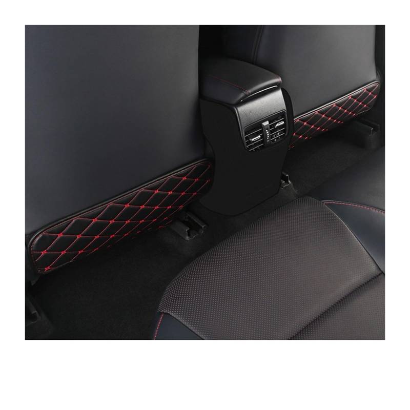 Auto zubehör Für Toyota Für Corolla Für Kreuz XG10 2021 2022 2023 2024 Auto Zurück Sitz Armlehne Box Abdeckung Schutz Pad Treten Matte Auto deko innenraum(Red 2PCS) von MIENAOC