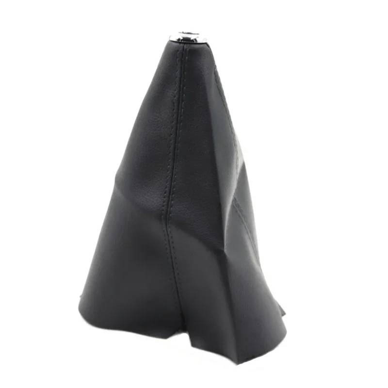 Schaltknaufabdeckung Für VW Für Seat Für Skoda/Auto Schaltknauf Leder Boot Cover Schaltknaufabdeckung Auto Schaltknauf(Black line) von MIENAOC