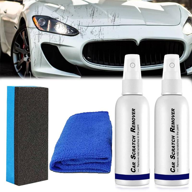 Autolack Kratzerentfernungsspray, Car Paint to Scratch Artifact, Kratzer Entferner Für Autolacke, Auto Kratzer Entfernen Reparatur (2 STK,100 ML) von MIGZOZU