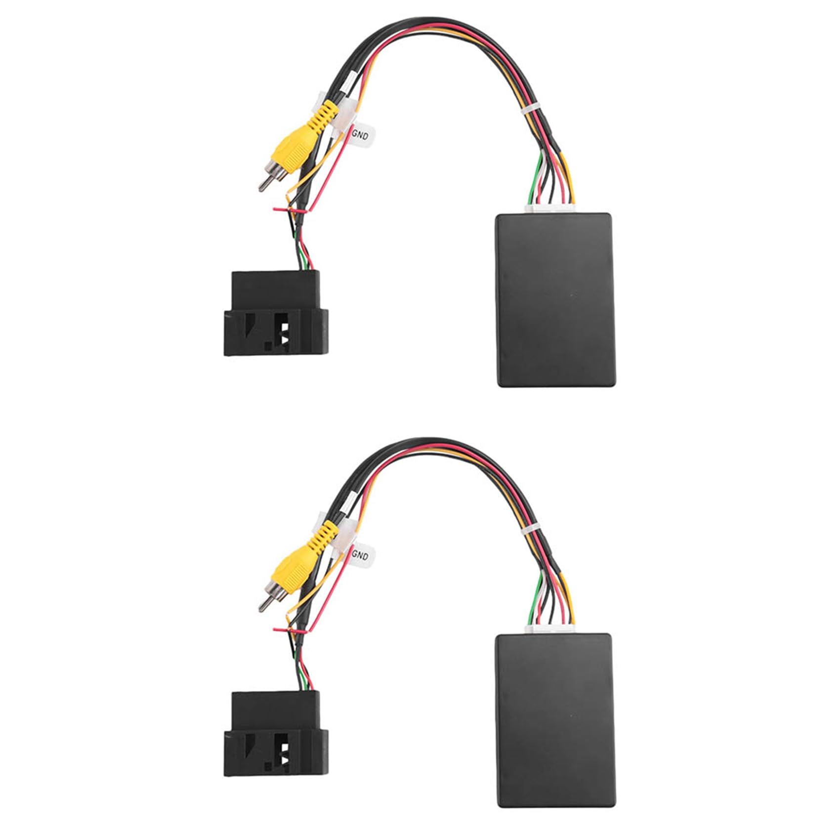 MILLTOR 2 x RGB auf () AV CVBS Signalkonverter Decoder-Box-Adapter für Werks-Rückfahrkamera Golf 6 CC von MILLTOR