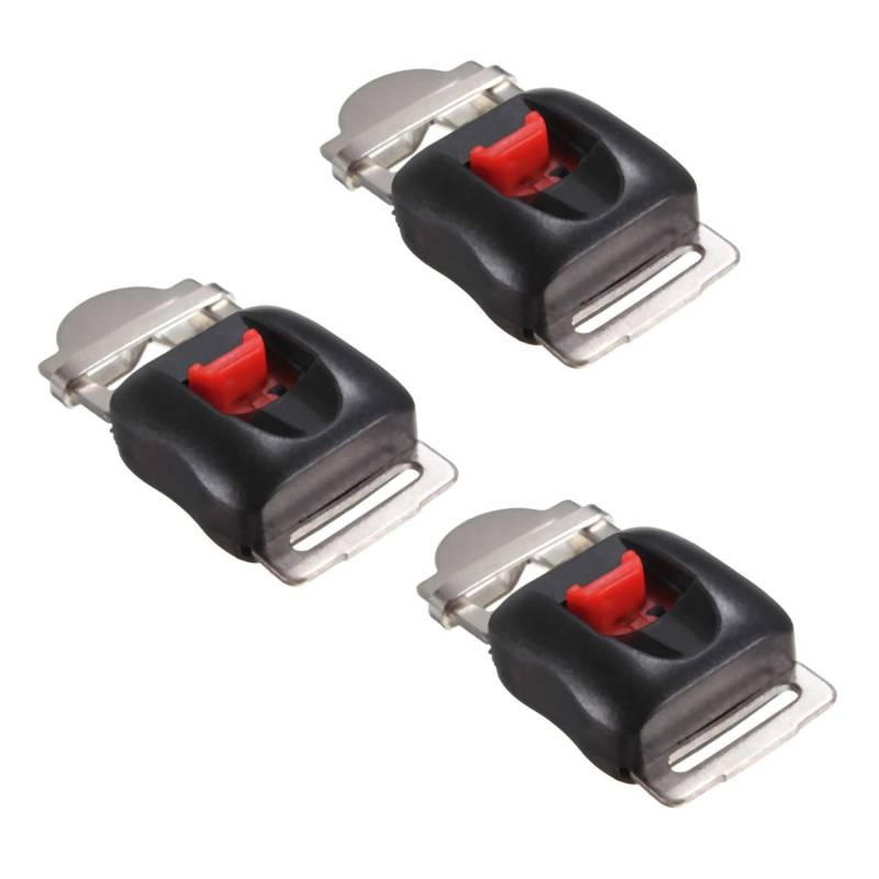 MILLTOR 3 x Universal-Motorradhelm-Clip-Riemen, Schnellverschluss-Schnalle von MILLTOR