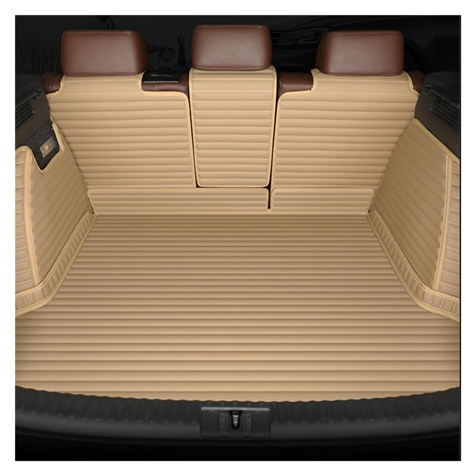 Für BM&W 3er-Serie 2008-2017,leicht Zu Reinigende Kofferraumschutzmatte,rutschfeste Vollständig Umschlossene Automatten Ohne Kofferraumabdeckung Auto Gummimatten(A) von MINAIE