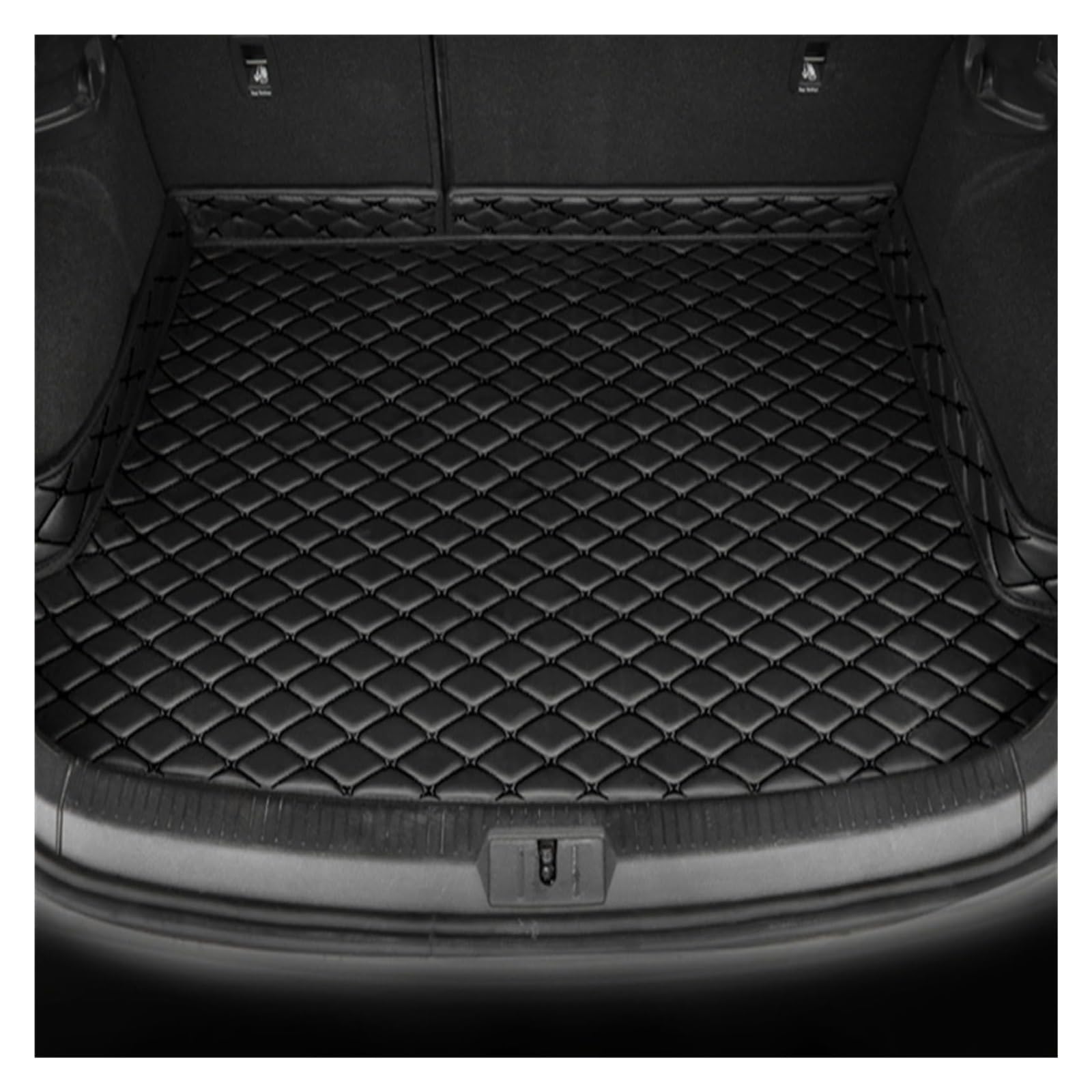 Für Hyundai Für Elantra 2021-2024 Einfache Schutzmatte, rutschfeste Vollständig Umschlossene Automatten Ohne Kofferraumabdeckung, Flache Kante Auto Gummimatten(C,HighSide) von MINAIE