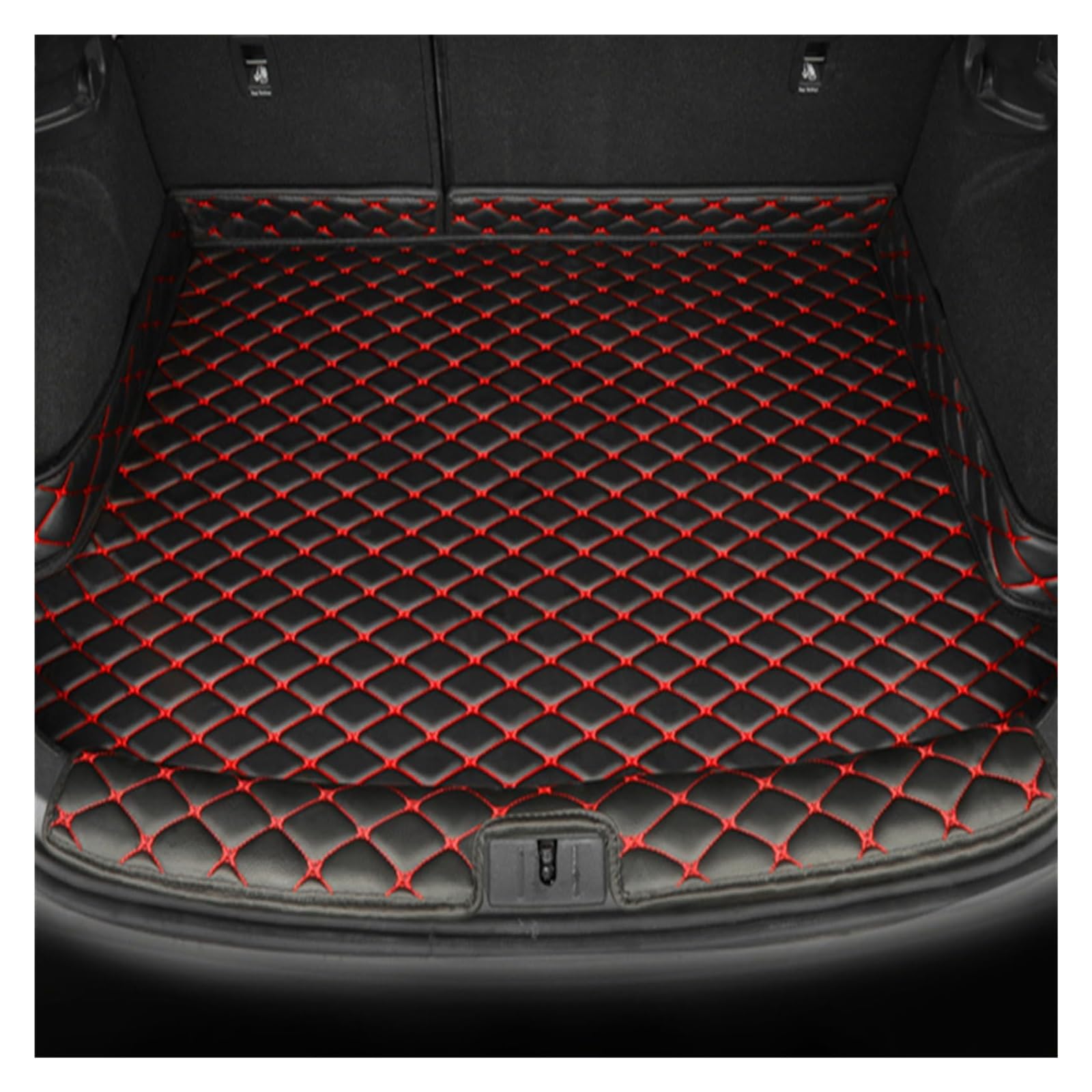 Für JAGUAR XEL 2018-2024,leicht Zu Reinigende Kofferraumschutzmatte,rutschfeste Auto-Kofferraum-Gehäuse-Automatten Ohne Kofferraumschutz,D-Schwelle Auto Gummimatten(B,Threshold) von MINAIE
