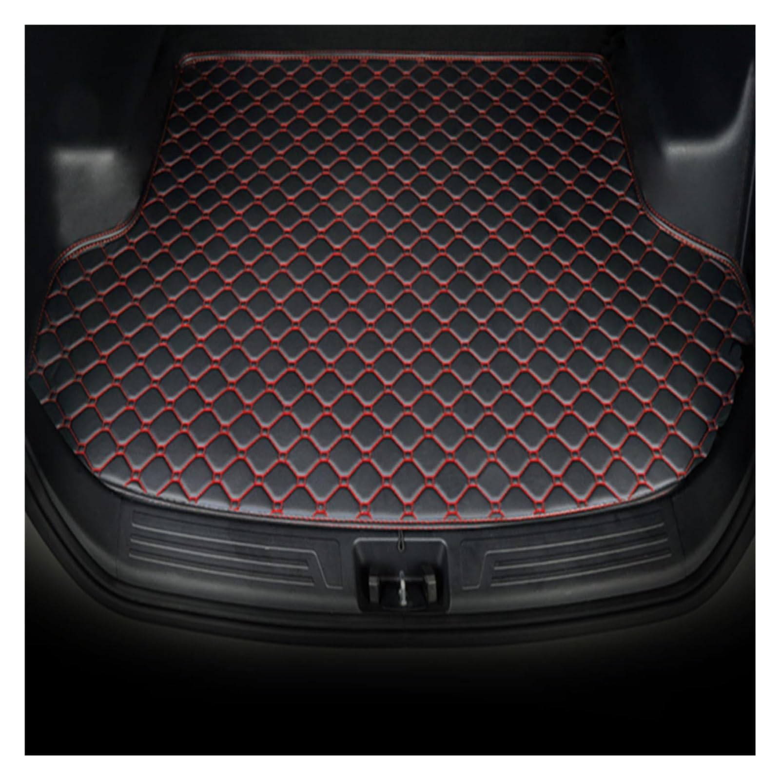Für JAGUAR XEL 2018-2024 Reinigende Kofferraumschutzmatte,rutschfeste Kofferraumabdeckung,vollumschlossene Automatten Ohne Kofferraumabdeckungsrand Auto Gummimatten(B,FlatEdge) von MINAIE