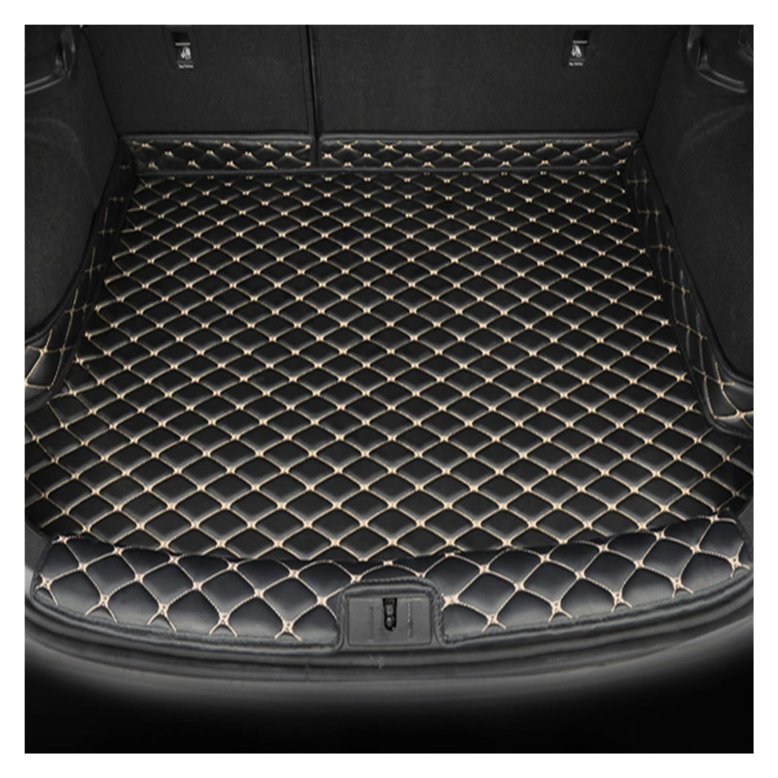 Für Peugeot 207 Schrägheck 2009-2014 Kofferraumschutzmatte rutschfeste Abdeckung Vollständige Umschließung Automatten Nicht Kofferraumabdeckung Seite Auto Gummimatten(D,Threshold) von MINAIE