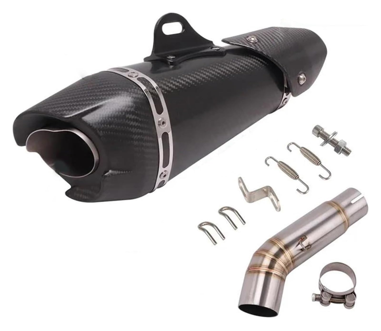 Für S&uzuki GSR750 GSR 750 2017 2018 2019 2020 2021 Motorradauspuff Slip-On-Auspuffanlagen Escape Moto DB Killer Link Pipe Auspuff Schalldäm(Type K) von MINAIE