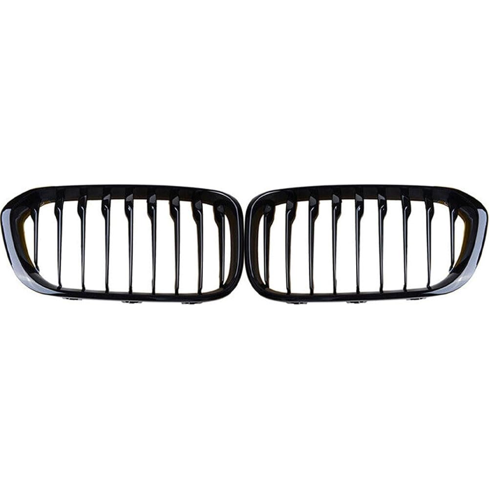 Auto Kühlergrill für BMW 1 Series F20 Hatchback 2015-2017, Frontgrill Vordere Stoßstange Grille Wetterfest Kühlergitter Mesh Grill Außen Tuning Zubehör,A-A/Glossy black von MINGRUILIHAI