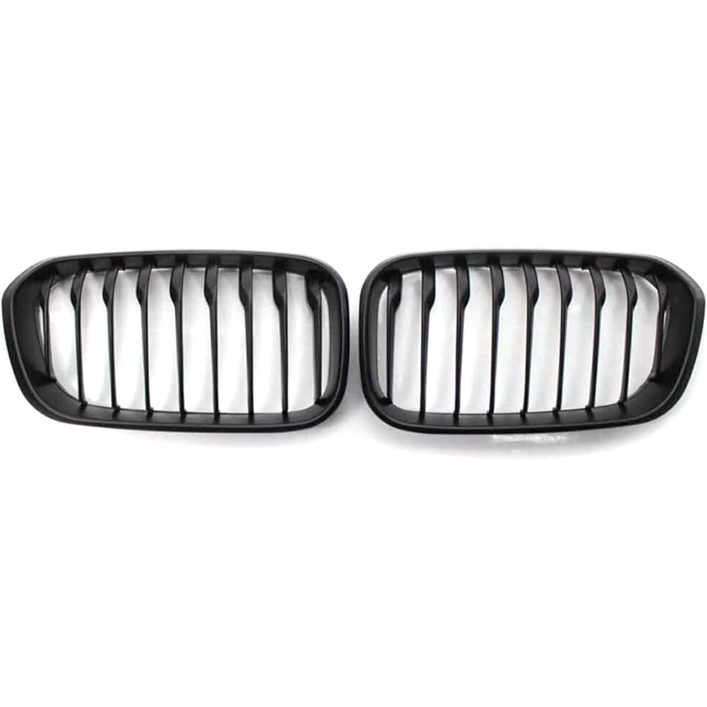 Auto Kühlergrill für BMW 1 Series F20 Hatchback 2015-2017, Frontgrill Vordere Stoßstange Grille Wetterfest Kühlergitter Mesh Grill Außen Tuning Zubehör,A-B/Matte black von MINGRUILIHAI