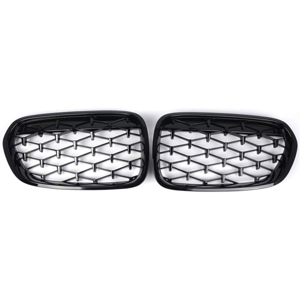 Auto Kühlergrill für BMW 1 Series F52 Sedan 2016-2021, Frontgrill Vordere Stoßstange Grille Wetterfest Kühlergitter Mesh Grill Außen Tuning Zubehör,B/Black-2 von MINGRUILIHAI