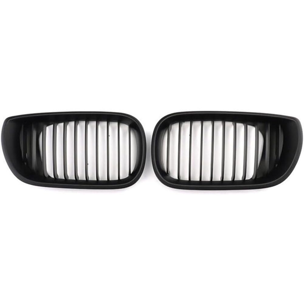 Auto Kühlergrill für BMW 3 Series E46 4-door 2002-2005, Frontgrill Vordere Stoßstange Grille Wetterfest Kühlergitter Mesh Grill Außen Tuning Zubehör,A-B/Matte black von MINGRUILIHAI