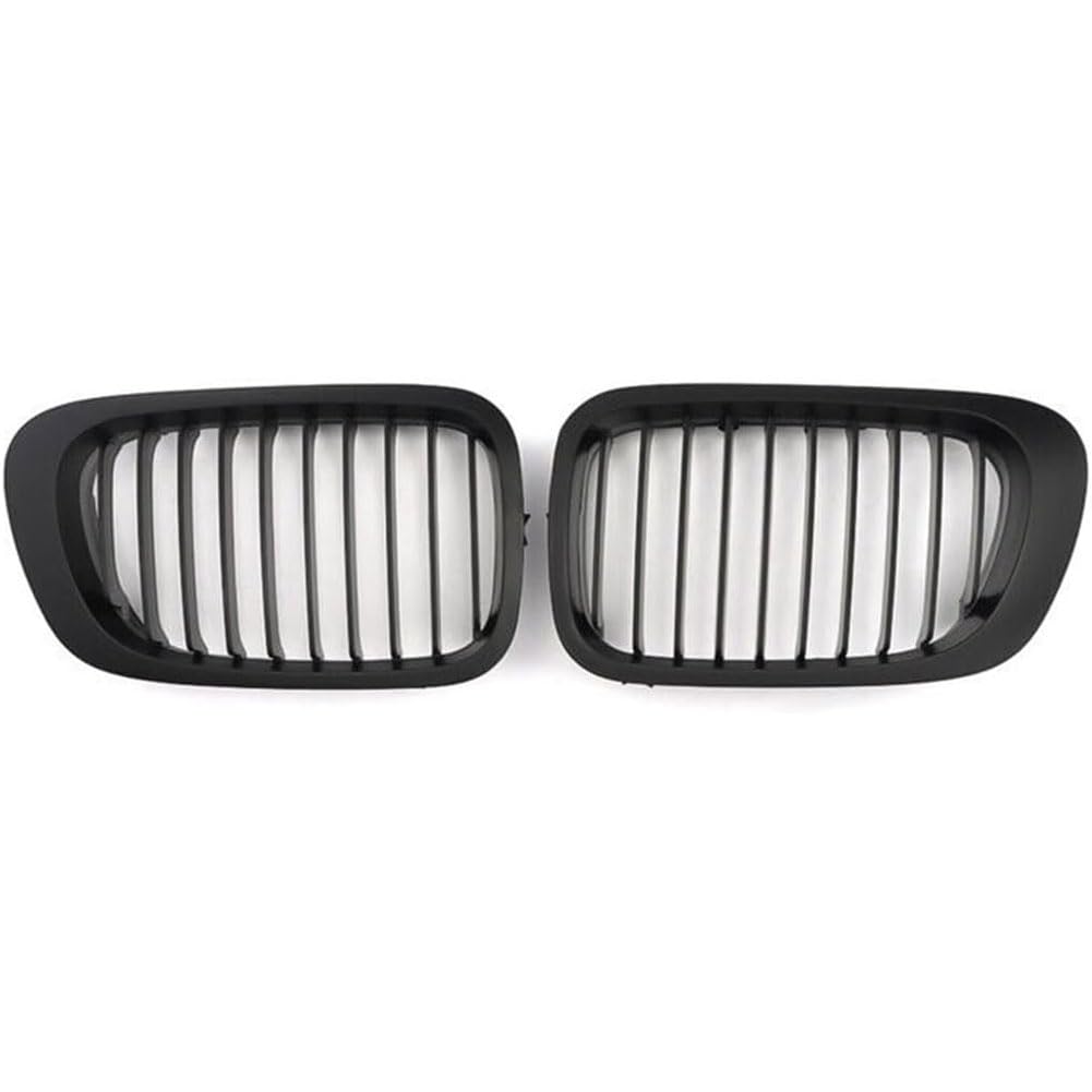 Auto Kühlergrill für BMW 3 Series E46 M3 1999-2002, Frontgrill Vordere Stoßstange Grille Wetterfest Kühlergitter Mesh Grill Außen Tuning Zubehör,A-B/Matte black von MINGRUILIHAI