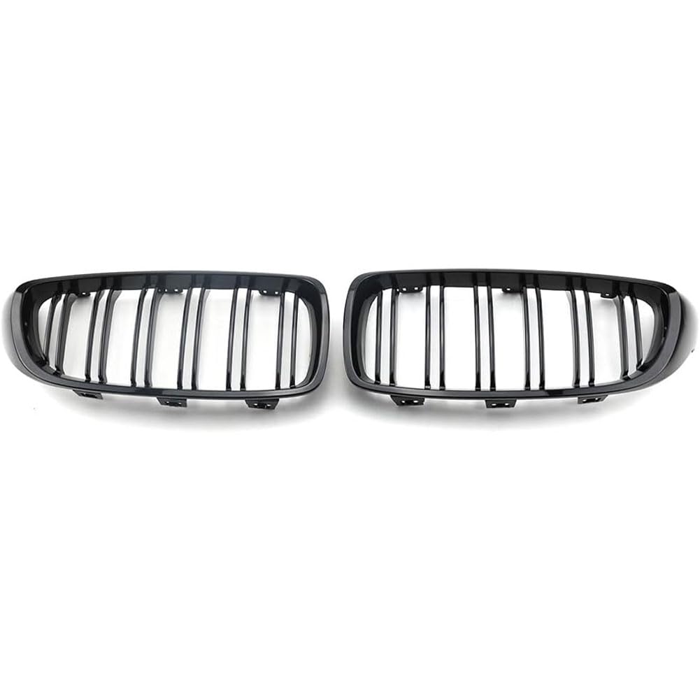 Auto Kühlergrill für BMW 4 Series F32/F33 2013-2020, Frontgrill Vordere Stoßstange Grille Wetterfest Kühlergitter Mesh Grill Außen Tuning Zubehör,A/Glossy black von MINGRUILIHAI