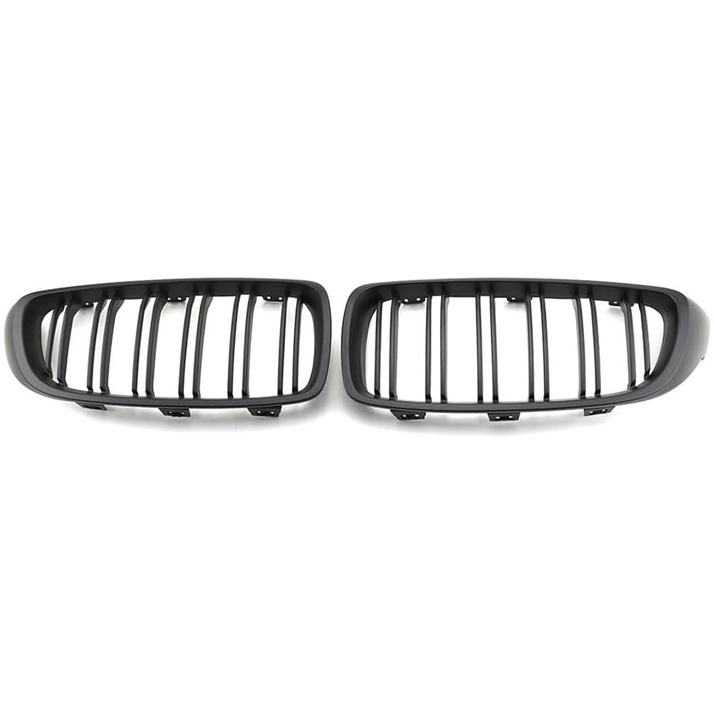 Auto Kühlergrill für BMW 4 Series F32/F33 2013-2020, Frontgrill Vordere Stoßstange Grille Wetterfest Kühlergitter Mesh Grill Außen Tuning Zubehör,B/Matte black von MINGRUILIHAI