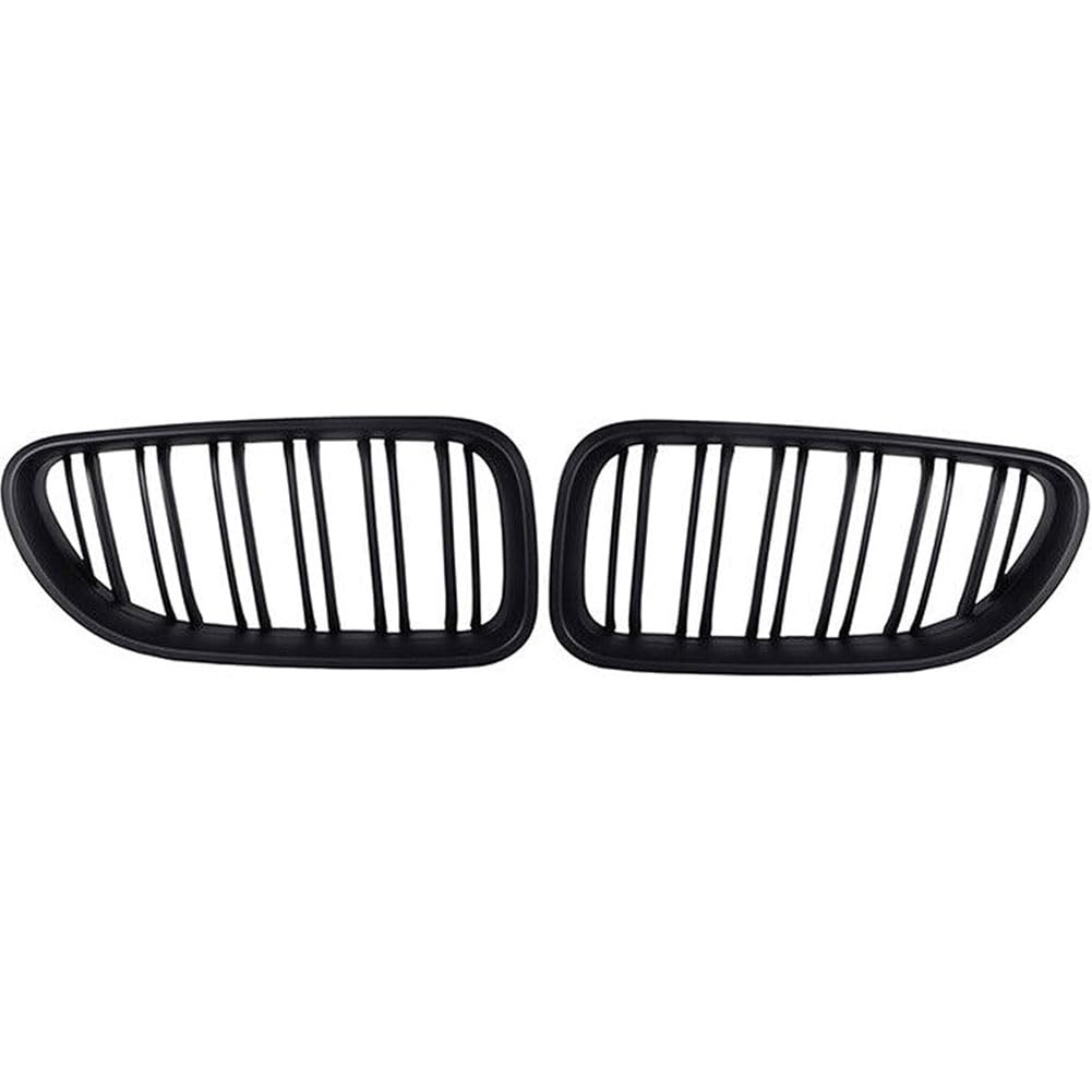 Auto Kühlergrill für BMW 6 Series F06 F12 F13 2012-2016, Frontgrill Vordere Stoßstange Grille Wetterfest Kühlergitter Mesh Grill Außen Tuning Zubehör,B/Matte black von MINGRUILIHAI