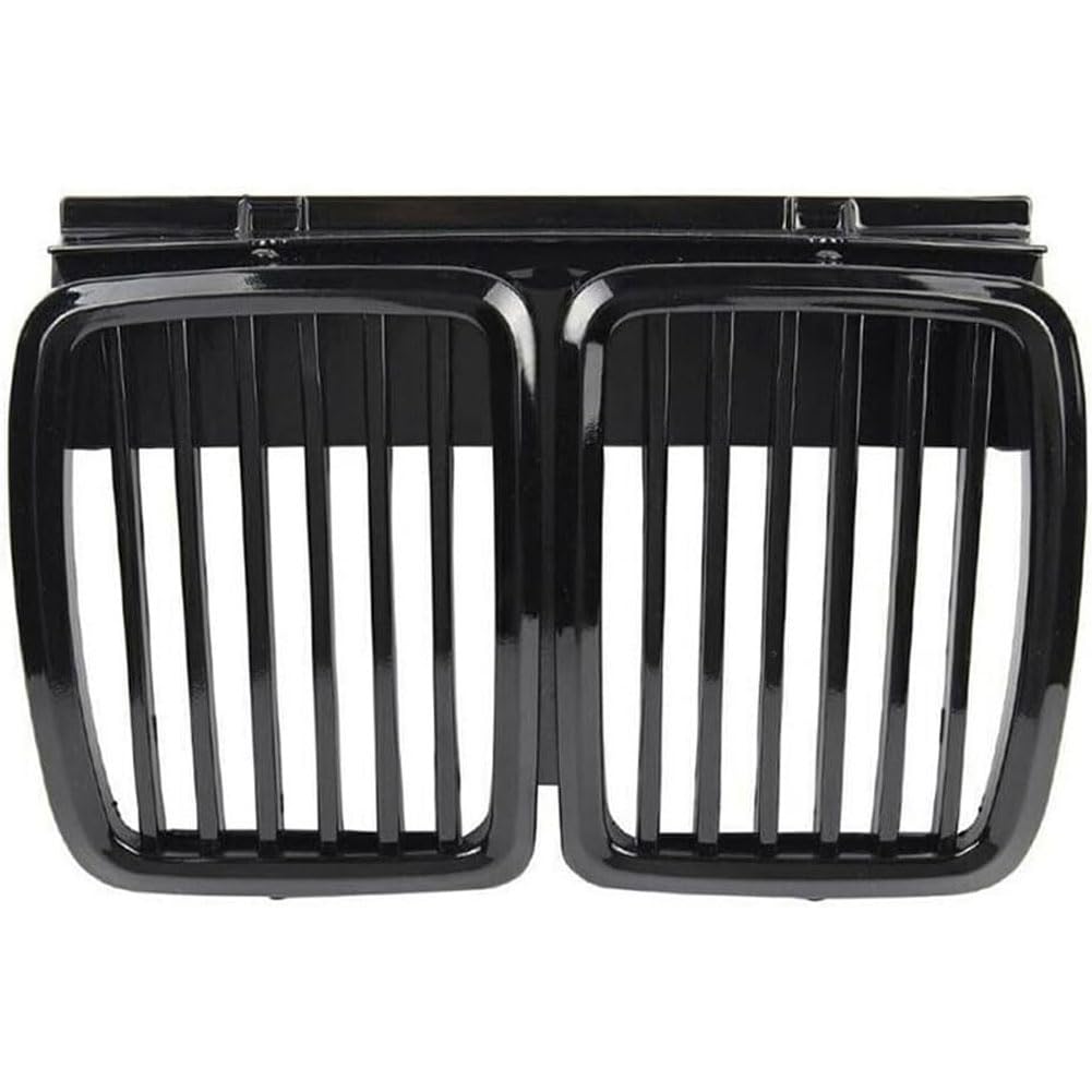 Auto Kühlergrill für BMW E30 3 Series M3 1982-1994, Frontgrill Vordere Stoßstange Grille Wetterfest Kühlergitter Mesh Grill Außen Tuning Zubehör,A/Glossy black von MINGRUILIHAI