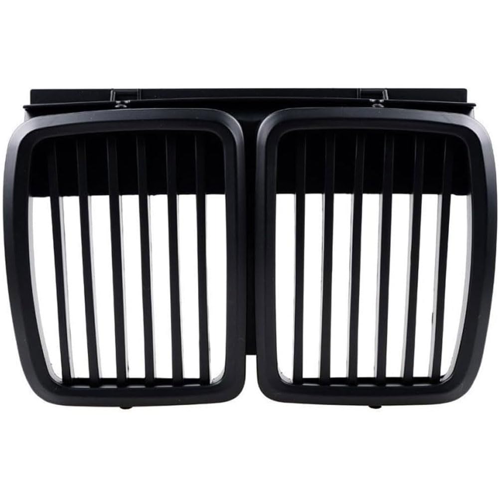 Auto Kühlergrill für BMW E30 3 Series M3 1982-1994, Frontgrill Vordere Stoßstange Grille Wetterfest Kühlergitter Mesh Grill Außen Tuning Zubehör,B/Matte black von MINGRUILIHAI