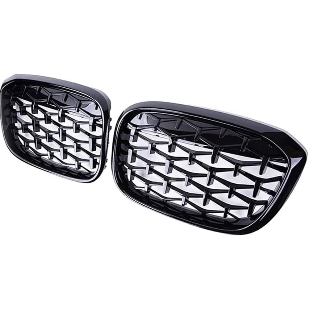 Auto Kühlergrill für BMW X3 G01 G08 X4 G02 2018-2021, Frontgrill Vordere Stoßstange Grille Wetterfest Kühlergitter Mesh Grill Außen Tuning Zubehör von MINGRUILIHAI