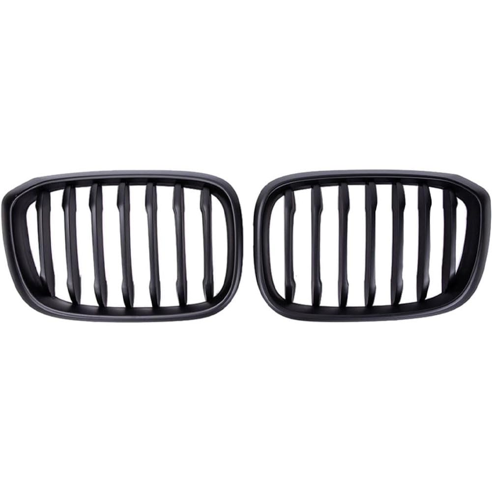 Auto Kühlergrill für BMW3 4 X3 X4 G01 G02 G08 2018-2021, Frontgrill Vordere Stoßstange Grille Wetterfest Kühlergitter Mesh Grill Außen Tuning Zubehör,B//Matte black von MINGRUILIHAI