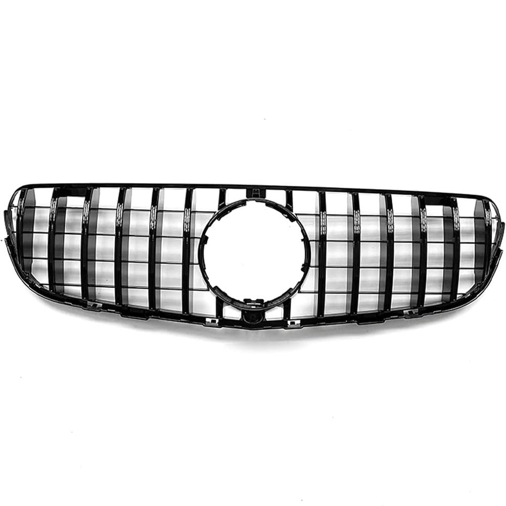 Auto Kühlergrill für Benz GLC W253 GLC250 GLC300 GLC350 2015-2019 GT, Frontgrill Vordere Stoßstange Grille Wetterfest Kühlergitter Mesh Grill Außen Tuning Zubehör,A/Black von MINGRUILIHAI