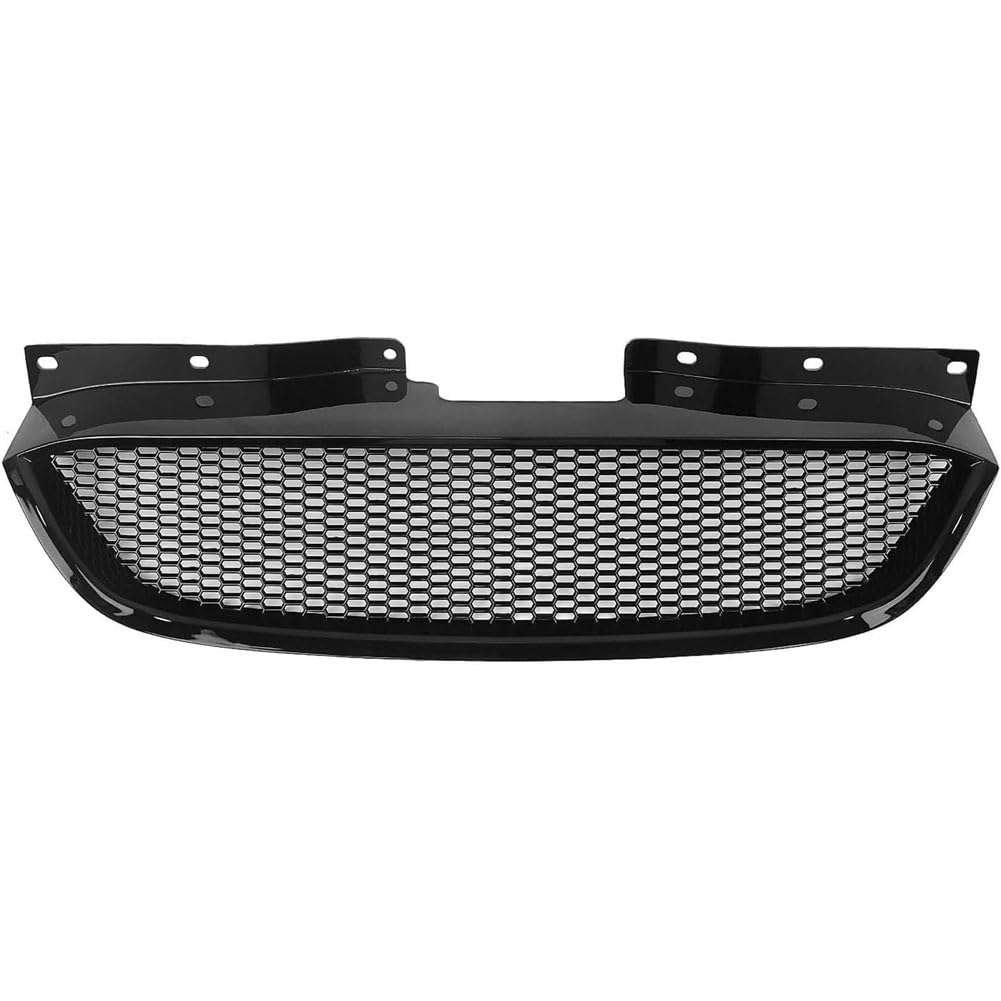 Auto Kühlergrill für Hyundai Genesis Coupe 2008-2012, Frontgrill Vordere Stoßstange Grille Wetterfest Kühlergitter Mesh Grill Außen Tuning Zubehör,A/Glossy black von MINGRUILIHAI